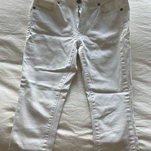 Loft White Ankle Jean, Size 26